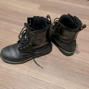 Dr. Martens 1460 Serena Faux Fur Lined Lace Up Boots